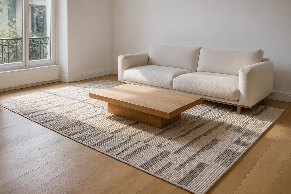 Choisir un tapis de salon : taille, matière, entretien