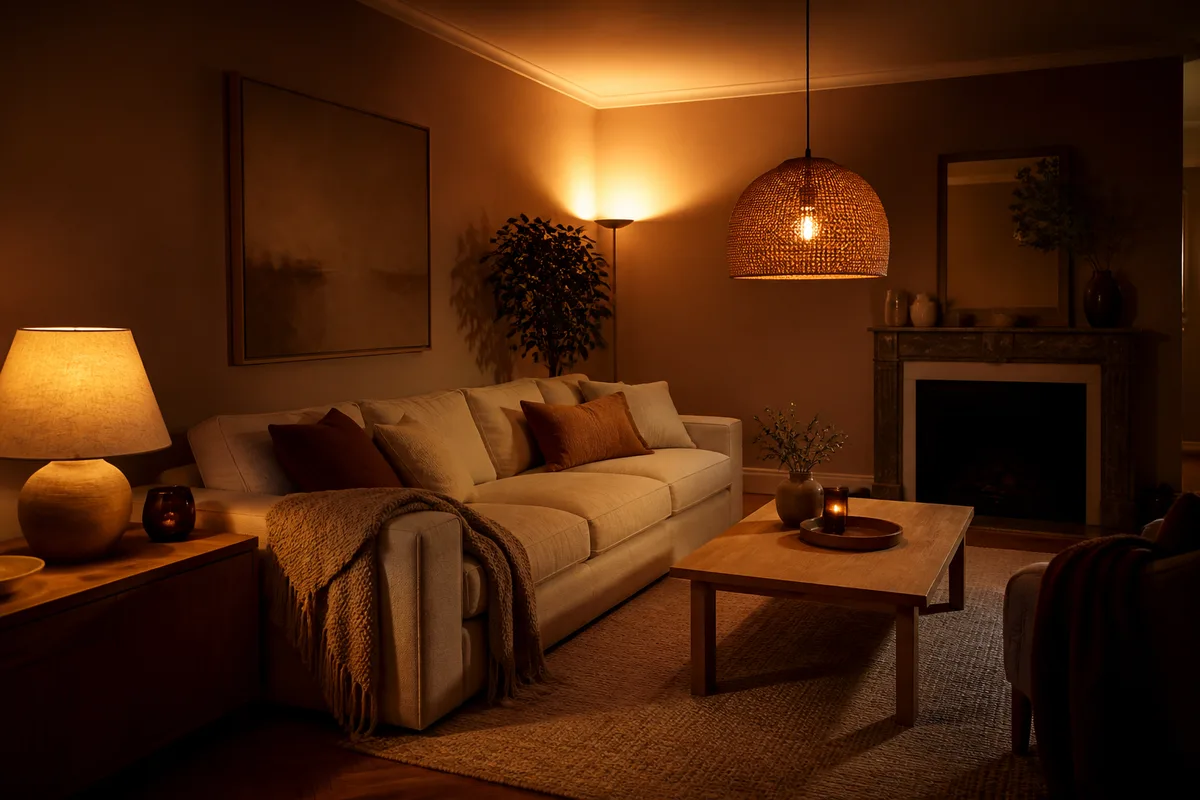 Éclairage salon : choisir ses luminaires couche par couche